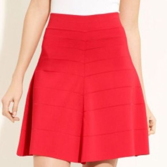 Yigal Azrouel 'Milan' Swing Skirt Red Medium NWT - Picture 1 of 5